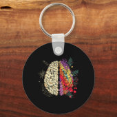 神経多様性脳の精神保健自閉症が待ち受けている キーホルダー (正面)