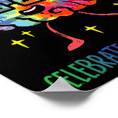 神経多様性脳自閉症の認識Asd Adhd男性 ポスター (角)