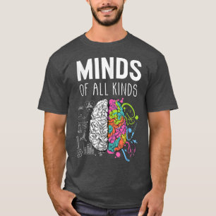 神経多様性脳ADHD自閉症意識ママWom Tシャツ