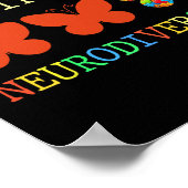 神経多様性自閉症のスペクトルを受け入れるお尻 ポスター (角)