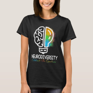 神経多様性自閉症スペクトルAsd Adhd Rainbow Br Tシャツ