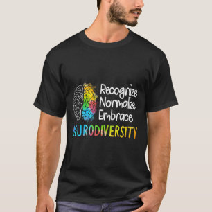 神経多様性自閉症スペクトルAsd Adhd Rainbow Br Tシャツ