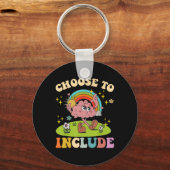 神経多様性自閉症先生Apを含める キーホルダー (正面)