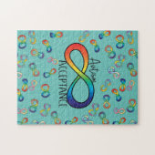 神経多様性自閉症受容虹 ジグソーパズル (横)