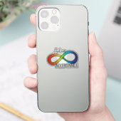 神経多様性自閉症認識受容虹 シール (スマートフォン)