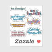 神経多様性認識度パック シール (シート)