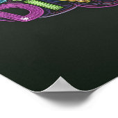 神経多様性認識度黒板スタイルカラフル ポスター (角)