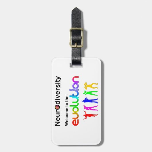 神経多様性進化へようこそ ラゲッジタグ (正面縦)