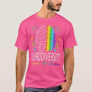 神経多様性 – 自閉症スペクトルASD ADHD虹 Tシャツ