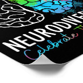 神経多様性 – 自閉症スペクトルAsd Adhd Rainbow ポスター (角)