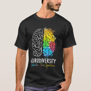 神経多様性 – 自閉症スペクトルAsd Adhd Rainbow Tシャツ