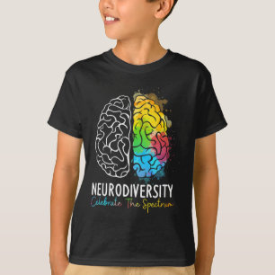 神経多様性 – 自閉症スペクトルAsd Adhd Rainbow Tシャツ