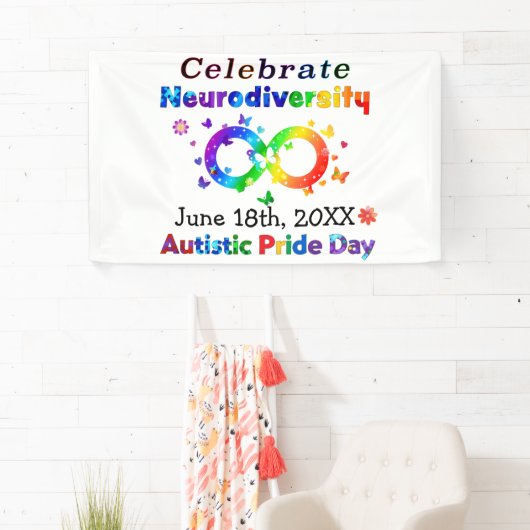 神経多祝様性自閉症プライド日 横断幕 (インサイチュ)
