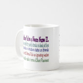 神経学のナースの笑わされるなギフト、ユニークなことわざ コーヒーマグカップ (正面左)