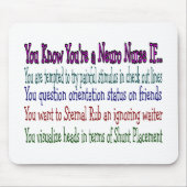 神経学のナースの笑わされるなギフト、ユニークなことわざ マウスパッド (正面)