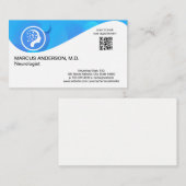 神経学のロゴ | QRコードカスタム 名刺 (正面/裏面)