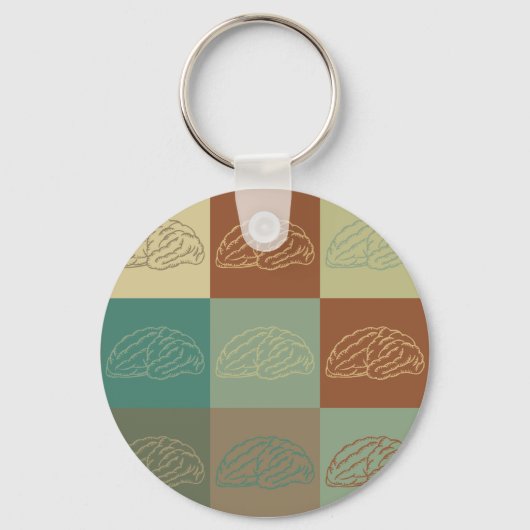 神経学ポップ・アートの芸術 キーホルダー (正面)
