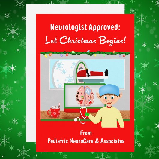 神経学専門医が太鼓判:クリスマスが始まるサンタのMRI シーズンカード