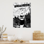 神経学的にあなたの(黒と白)ポスター ポスター (キッチン)