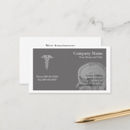 神経学者のアポイントメントの名刺 予約カード