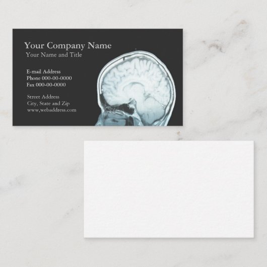 神経学者の名刺 名刺 (正面/裏面)