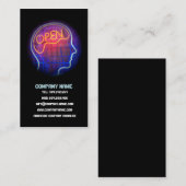 神経学者の心理学者の開いたヘッド頭脳カード 名刺 (正面/裏面)