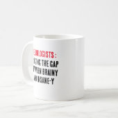 神経学者:頭脳と脳のギャップを埋める コーヒーマグカップ (正面左)