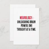 神経学：脳の力を解き放考えつ、 サンキューカード (正面/裏面)