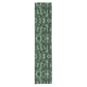 神経性エネルギーグランギー抽象芸術アートグリーンアッシュ ショートテーブルランナー (正面)