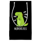 神経性レックスおもしろい恐竜TRexプンダークBG スモールペーパーバッグ (正面)