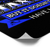 神経性失調性半運動失調ブルーリボンNe ポスター (角)