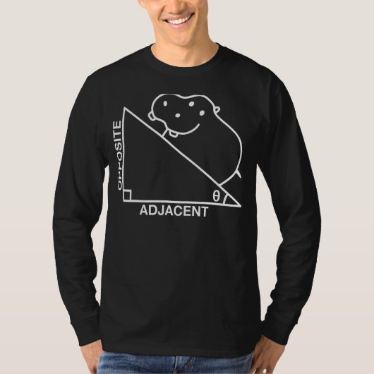 神経性海馬ヒポタムス数学テ Tシャツ (正面)
