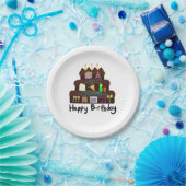 神経性誕生日ニューラルネットワーク ペーパープレート (パーティー)