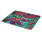 神経春の花水彩画 カッティングボード (角)