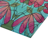 神経春の花水彩画 カッティングボード (角)