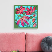 神経春の花水彩画 キャンバスプリント (インサイチュ (リビング))