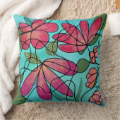 神経春の花水彩画 クッション (ブランケット)