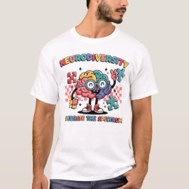 神経異祝様スペクトル脳パズル Tシャツ