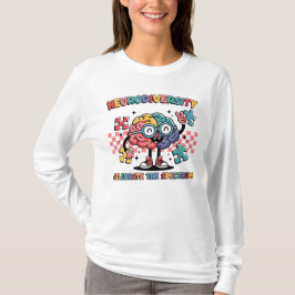神経異祝様スペクトル脳パズル Tシャツ