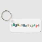 神経発散タイポグラフィ神経多様性認識度 キーホルダー (裏面)