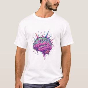 神経発散型サイバーパンク メンズ Tシャツ