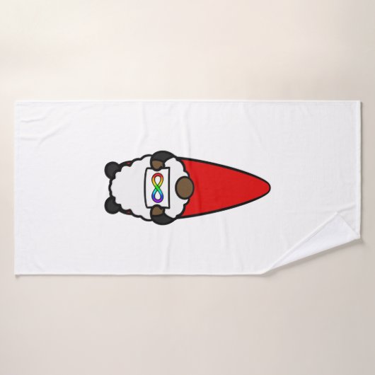 神経発散性Raと可愛いアフリカ系アメリカ人格言 バスタオル (バスタオル)