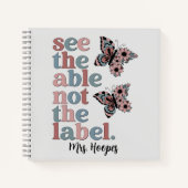 神経発散特別教パーソナライズされた育 ノートブック (正面)