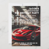 神経発散自閉症の誕生日パーティーの招待 招待状 (正面)