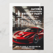 神経発散自閉症の誕生日パーティーの招待 招待状 (正面/裏面)