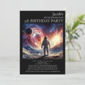 神経発散自閉症の誕生日パーティーの招待 招待状 (スタンド正面)