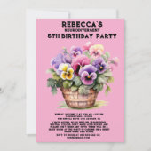 神経発散自閉症の誕生日パーティーの招待 招待状 (正面)