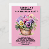 神経発散自閉症の誕生日パーティーの招待 招待状 (正面/裏面)