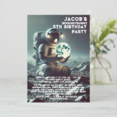 神経発散自閉症の誕生日パーティーの招待 招待状 (スタンド正面)