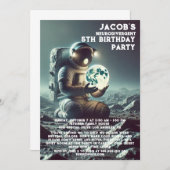 神経発散自閉症の誕生日パーティーの招待 招待状 (正面/裏面)